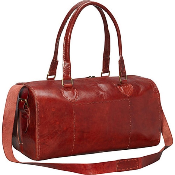 Round Red Duffle/Carry On Bag - Picture 1 of 3
